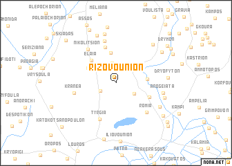 map of Rizovoúnion