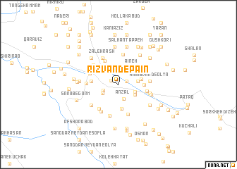 map of Rīzvand-e Pā\