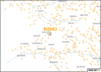 map of Rizvići