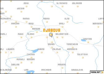 map of Rjabova