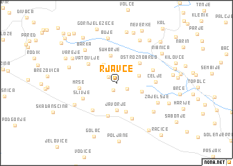 map of Rjavče