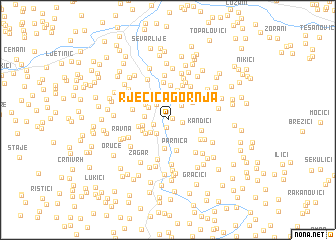 map of Rječica Gornja