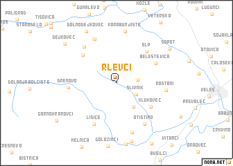 map of Rlevci