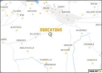 map of Roachtown