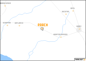map of Roach