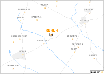 map of Roach