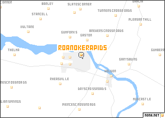 map of Roanoke Rapids