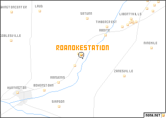 map of Roanoke Station