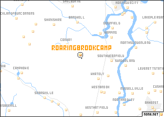 map of Roaring Brook Camp