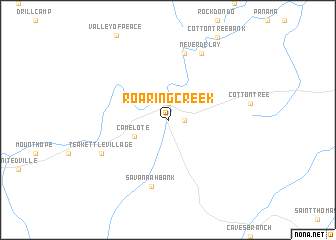 map of Roaring Creek