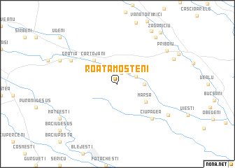 map of Roata Moşteni