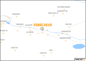 map of Robachëvo