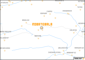 map of Robāţ-e Bālā