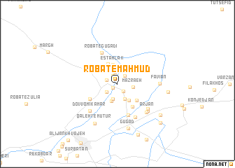 map of Robāţ-e Maḩmūd