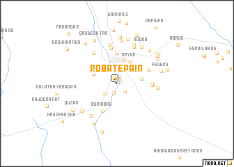 map of Robāţ-e Pā\