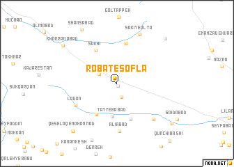 map of Robāţ-e Soflá