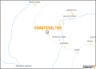 map of Robāţ-e Solţān