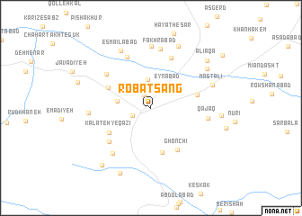 map of Robāt Sang