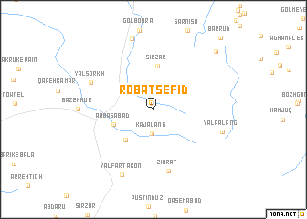 map of Robāţ Sefīd