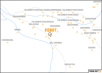 map of Robāţ