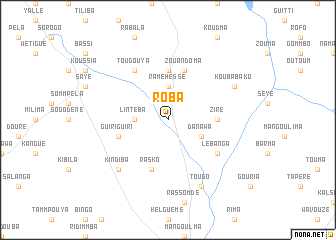 map of Roba