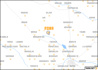 map of Roba