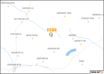 map of Roba