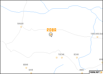 map of Roba