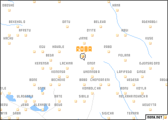 map of Roba