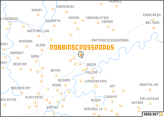 map of Robbins Crossroads