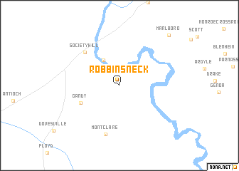 map of Robbins Neck