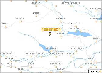 map of Robeasca