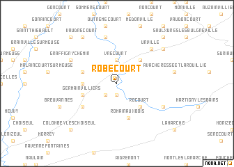 map of Robécourt