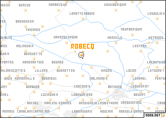 map of Robecq