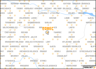 map of Robeč