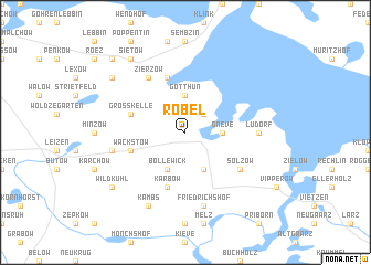 map of Röbel