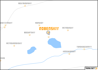 map of Robenskiy