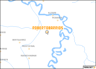 map of Roberto Barrios