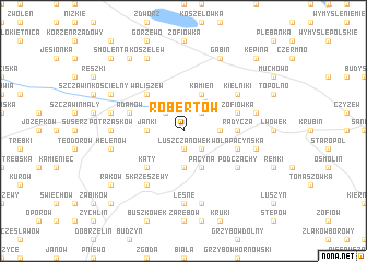 map of Robertów