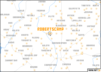 map of Roberts Camp