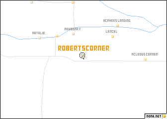 map of Roberts Corner