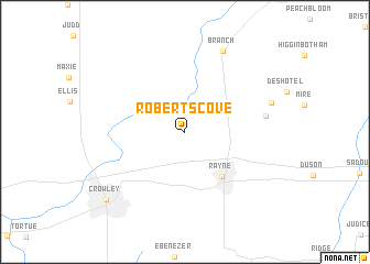 map of Roberts Cove