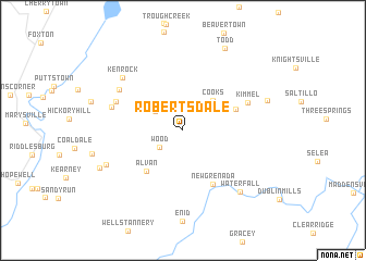 map of Robertsdale