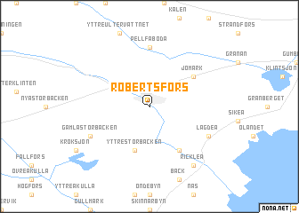 map of Robertsfors