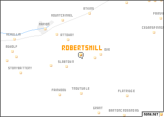 map of Roberts Mill