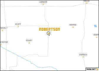 map of Robertson