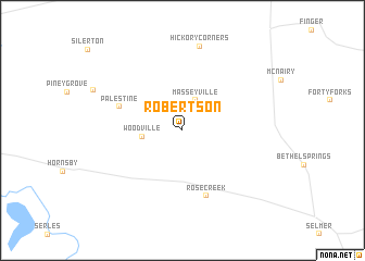 map of Robertson