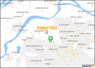 map of Robertson