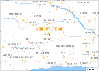 map of Robertstown