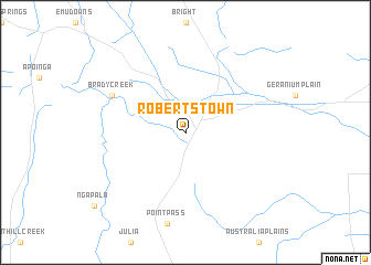 map of Robertstown